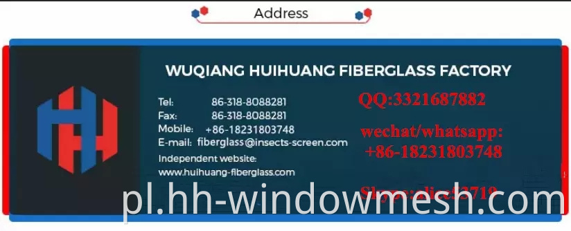 Ekran komarów z włókna szklanego dla Windows Nets Ekran owadów z włókna szklanego